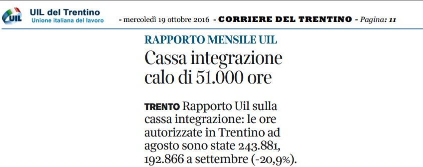 Cassa integrazione