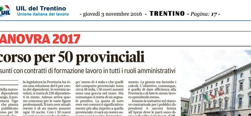 Concorso per 50 provinciali IMM