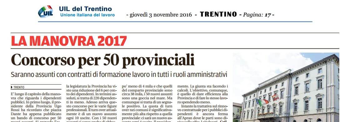 Concorso per 50 provinciali IMM